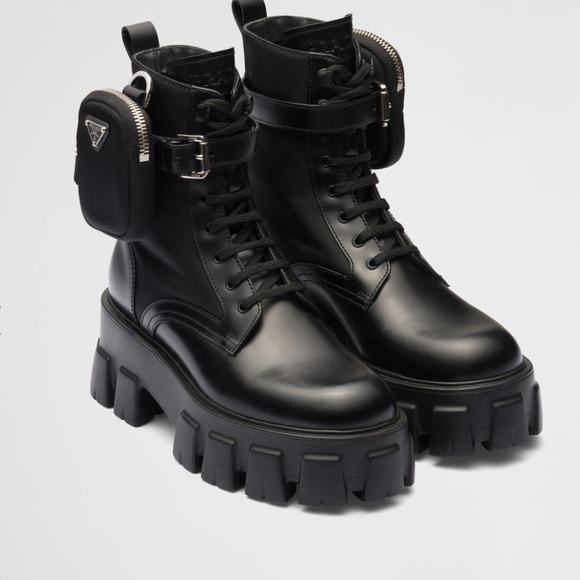 Monolith leather and Re-Nylon boots with pouch - Picture 3 of 10